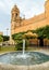 A giant tap suspended near Saint Maria Santissima delle Grazie Church in Terrasini, province of Palermo, Sicily