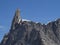 Giant tooth peak in the Mont Blanc Massif