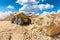 Giant truck in a mine or quarry to transport large loads