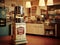 Giant vintage popcorn machine in modern kitchen