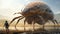 Giant Water Bug: Futuristic Sci-fi Rendering Of Enormous Insects