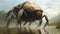 Giant Water Bug: Hyper-detailed Concept Art Of Enormous Insect In Water