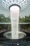 The Giant water fall HSBC Rain Vortex and beautiful green nature Shiseido Forest Valley in the Jewel Changi Airport, link to