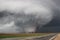 Giant wedge shaped tornado