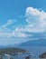 Giant white cloud in Greece