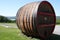 Giant wine barrel