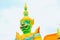 Giants front of the church at Wat Arun. Wat Arun is a Buddhist temple in Bangkok Yai district of Bangkok