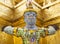 Giants guardian under golden pagoda in Wat Pra Kaew in bangkok t