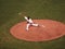 Giants Santiago Casilla throws pitch from mound ball can be seen