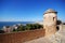 Gibralfaro castle watch tower, Malaga.