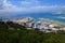 Gibraltar panorama with airport runway