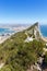 Gibraltar The Rock Mediterranean Sea portrait format travel traveling town overview