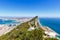 Gibraltar The Rock Mediterranean Sea town overview