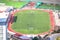 Gibraltar soccer stadium aerial view