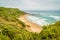 Gibsons steps on the Great Ocean Road, view of the beach and ocean