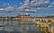 Gien, France - april 5 2015 : the bridge and the city on