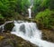 Giessbach Falls with multiple water cascades - a hidden tourist
