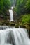 Giessbach Falls with multiple water cascades - a hidden tourist