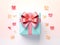Gift box with bow ai geanerate