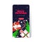 Gift box candy cane merry christmas happy new year winter holidays celebration concept greeting card smartphone screen