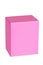 Gift box isolated. Closed pink cardboard box. Birthday, Valentine\\\'s Day, Motherâ€™s Day anniversary or other
