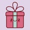 gift box kawaii icon image