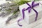 Gift box with lavender
