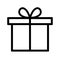 Gift box line icon