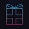 Gift box nolan icon. Simple thin line, outline vector of shopping icons for ui and ux, website or mobile application