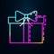 gift box in nolan style icon. Simple thin line, outline vector of birthday icons for ui and ux, website or mobile application