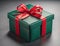 gift box with ribbon original shape result from ai generated