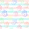 Gift boxes on a striped background, seamless pattern, vector illustration.