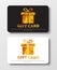 Gift card templates with abstract polygonal boxes
