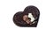 Gift chocolate bar in shape of heart