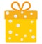 Gift Colored Vector Icon that can be easily modified or edit