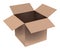 Gift and delivering concept. Empty carton brown box. Vector