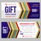 Gift discount voucher vector template