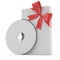 Gift disk with a bow