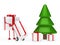 Gift figure push hand truck