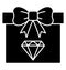 Gift  Glyph Style vector icon which can easily modify or edit