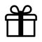 Gift icon. Gift box vector sign. Present flat linear symbol. Present Linear Ä°con