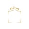 Gift icon in trendy design style, Gift box logo