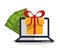 Gift laptop and shopping design
