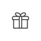 Gift Line Icon Design