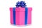 Gift present christmas birthday wedding wish pink box isolated on white background