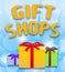 Gift Shops Shows Store For Presents 3d Illustration