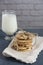 A gift stack of healthy dried cherry cookies