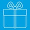 Gift thin line icon