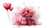 gift Valentine Day background
