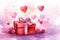 gift Valentine Day background